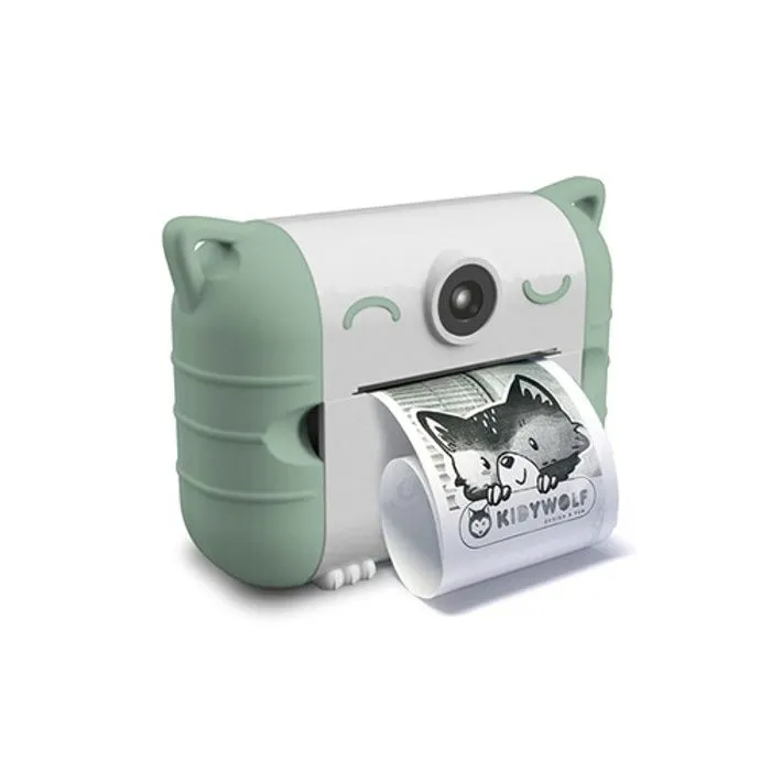 Appareil photo instantané - KIDYWOLF - KIDYPRINT - Vert - Piles fournies - A partir de 3 ans-1