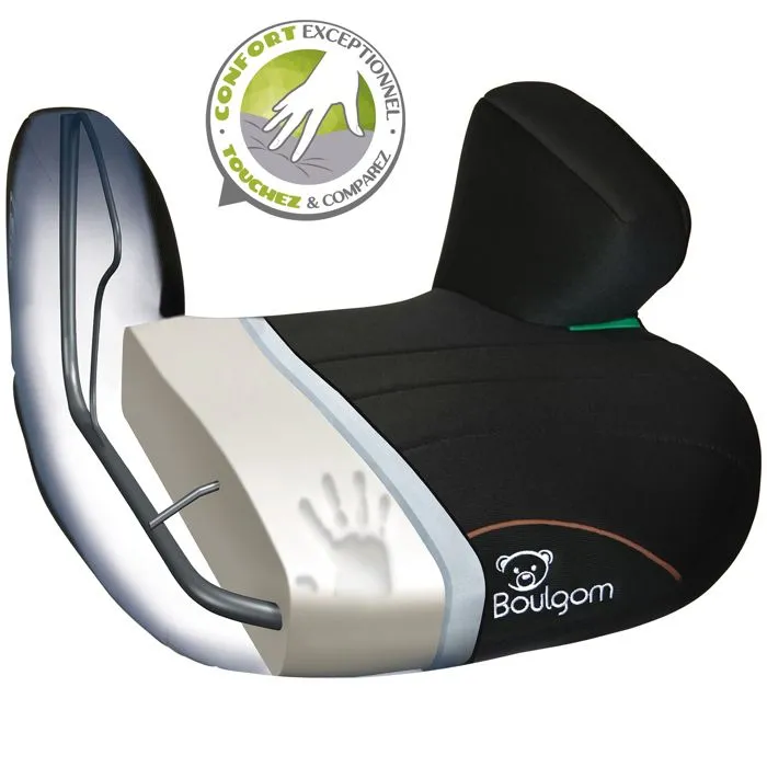BOULGOM Rehausseur R129 i-size compatible BOOSTCONFORT2 Black-1