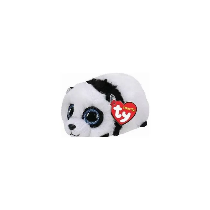 Peluche - Teeny Ty - Bamboo le panda - Blanc - Taille S - Collectionnez les nouvelles peluches Ty-0
