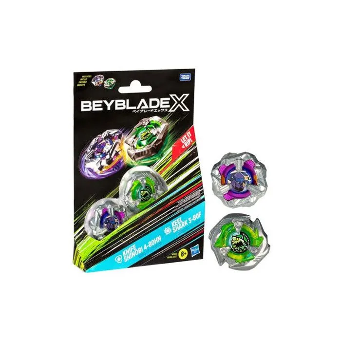 Jeu de plein air - BEYBLADE - X Dual Pack - Lot de 2 toupies - Modèle aléatoire - Mixte-0