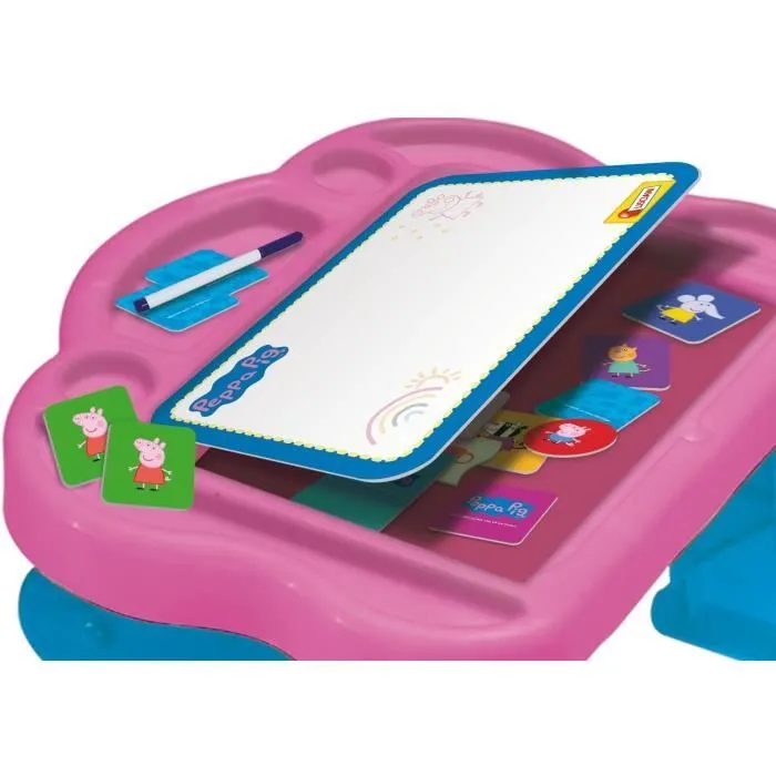 Bureau d'activités Peppa Pig Super Desk - LISCIANI GIOCHI - 10 jeux éducatifs-1