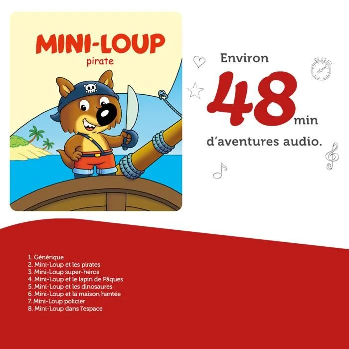 Figurine Tonie - tonies - Mini Loup - Pirate - Multicolore - Pour enfants à partir de 4 ans-3