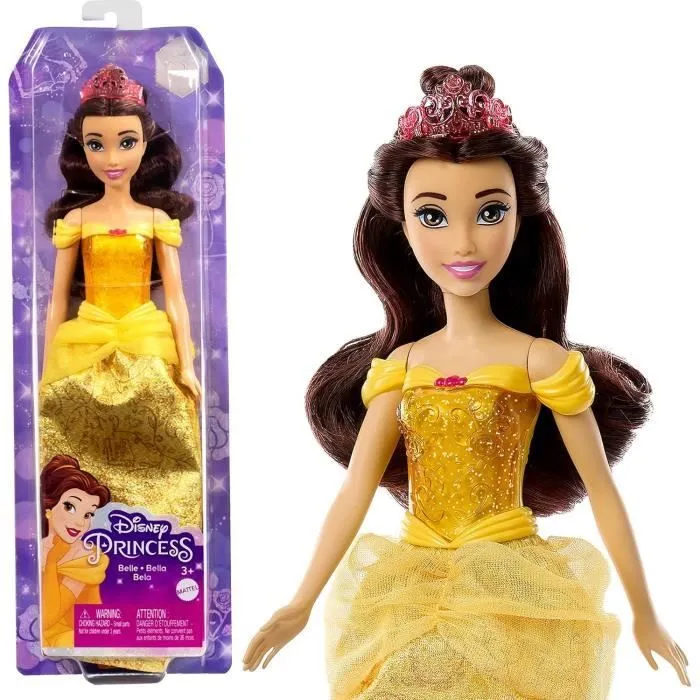 Belle Poupée 29 cm, Mattel Poupée Disney Princesses habillage et accessoires HLW11-0