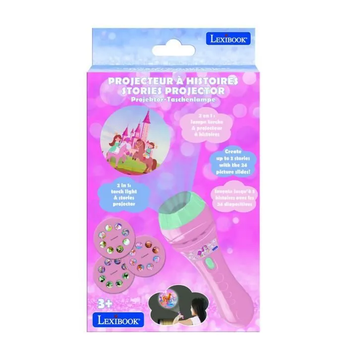 Projecteur à histoires - Licorne - Multicolore - 3 disques inclus - Pour enfants à partir de 3 ans - Intérieur-1
