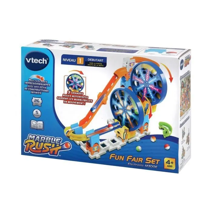 Circuit à Billes - VTECH - Marble Rush - Roues Motorisées - Bleu - Enfant - Mixte - Multicolore-2