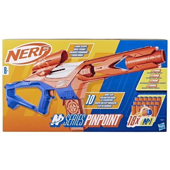 Nerf NSeries blaster Pinpoint à fléchette, Inclut 18 Fléchettes en Mousse N1, Dès 8 Ans-7