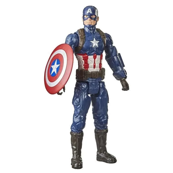 Figurine Captain America Titan Hero Series Avengers 30 cm pour enfants à partir de 4 ans-1