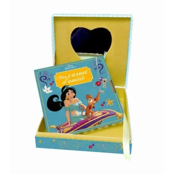 Coffret secret Disney Princesses - Jasmine - Boîte à bijoux avec miroir et carnet d'amitié-0