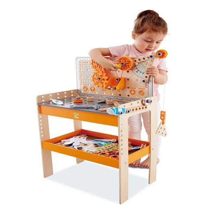 Etabli scientifique en bois - HAPE - Grand modèle - Multicolore - 79 pièces-2