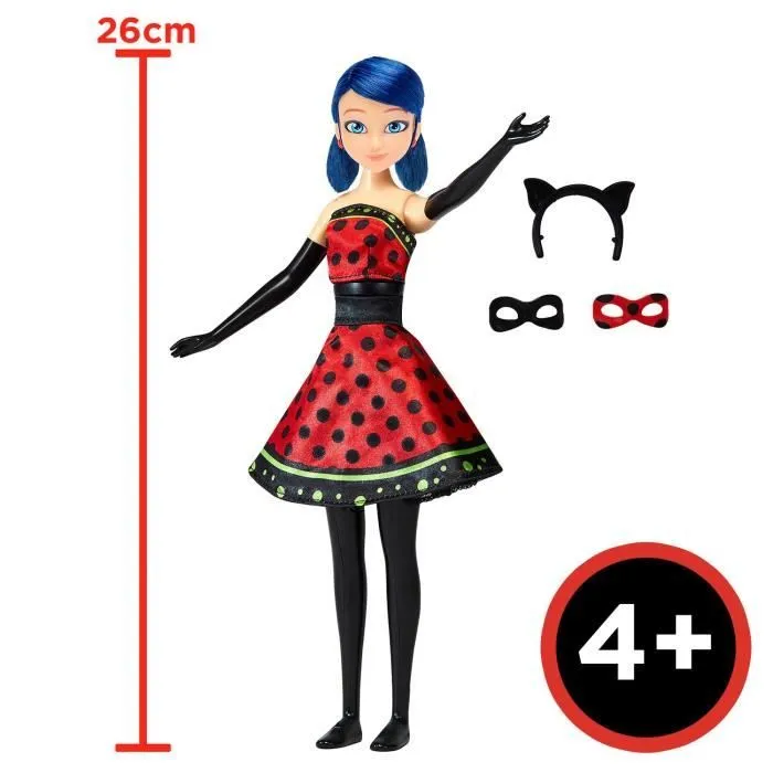 Poupée Ladybug Transformation - BANDAI - Miraculous 26 cm - Changement de tenue-3