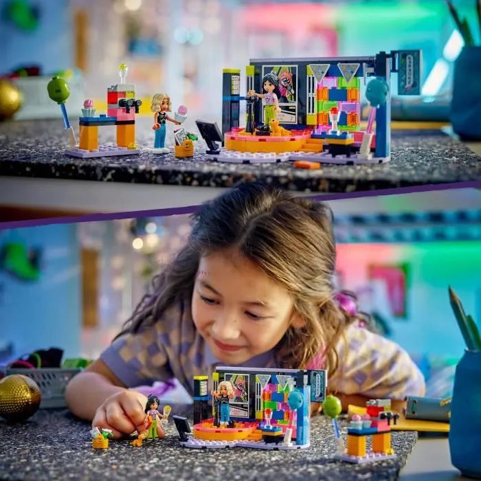 LEGO® 42610 Friends Le Karaoké, Jouet Musical avec Poupées et Figurines Liann et Nova et un Gecko-4