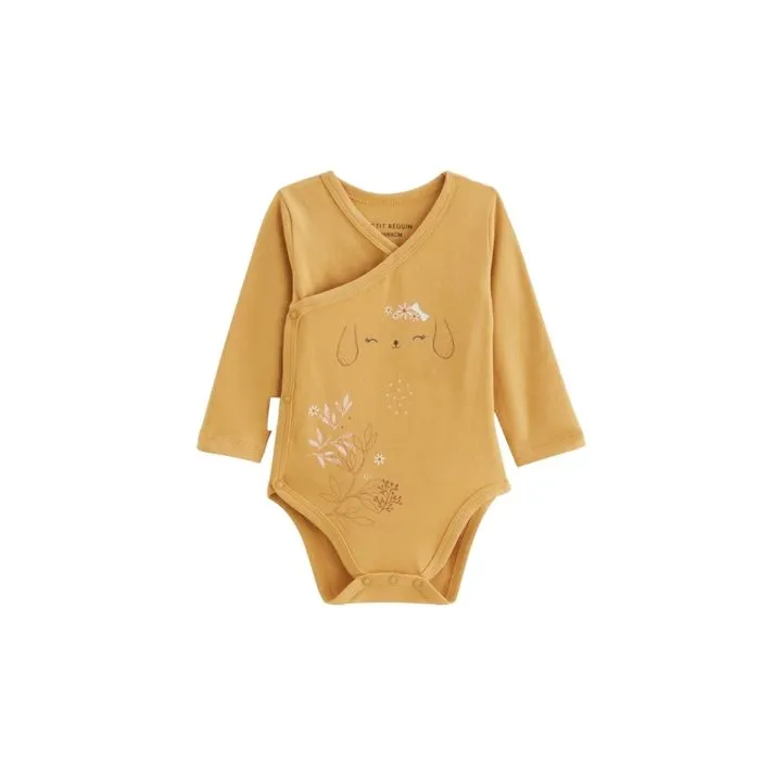 Lot de 2 bodies bébé - Émilie - Ouverture croisée - Couleur écru - Mixte - STANDARD 100 by OEKO-TEX®-4