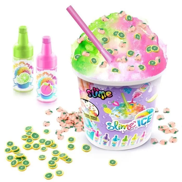 Canal Toys - SO SLIME DIY - Slime Ice Mega Cup - Avec 2 colorants parfumés, 1 cuillere et des décorations - SSC 300-0