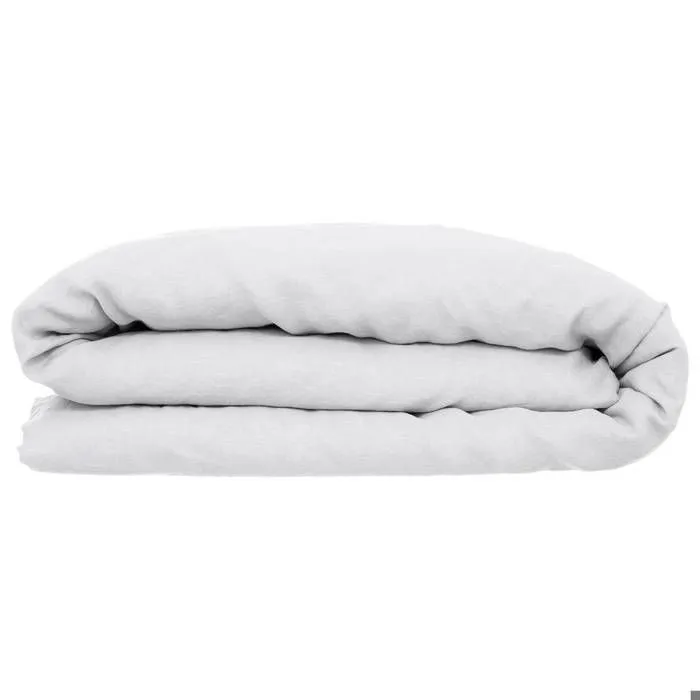 Housse de couette - Atmosphera - Linah - 100% Lin - 240x220 cm - Blanc-0