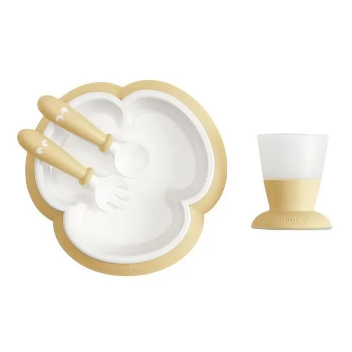 BABYBJÖRN Ensemble Repas Bébé, lot de 4, Bleu pastel-0