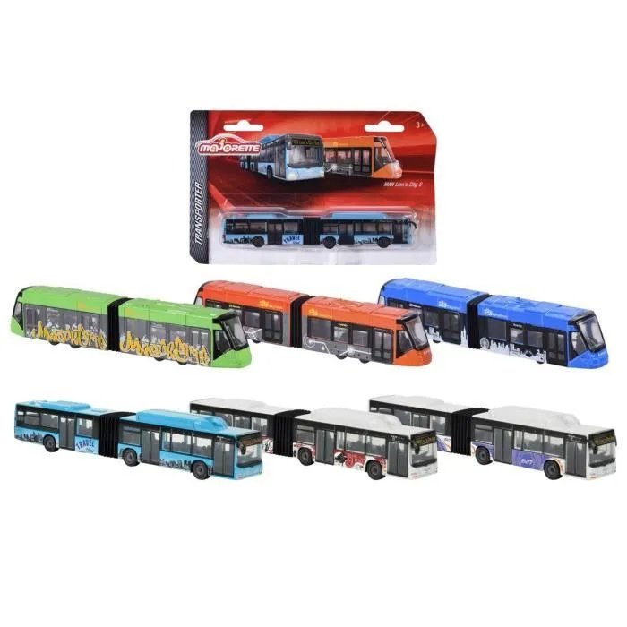 Véhicules Majorette : Transports en commun aille Unique Coloris Unique-3