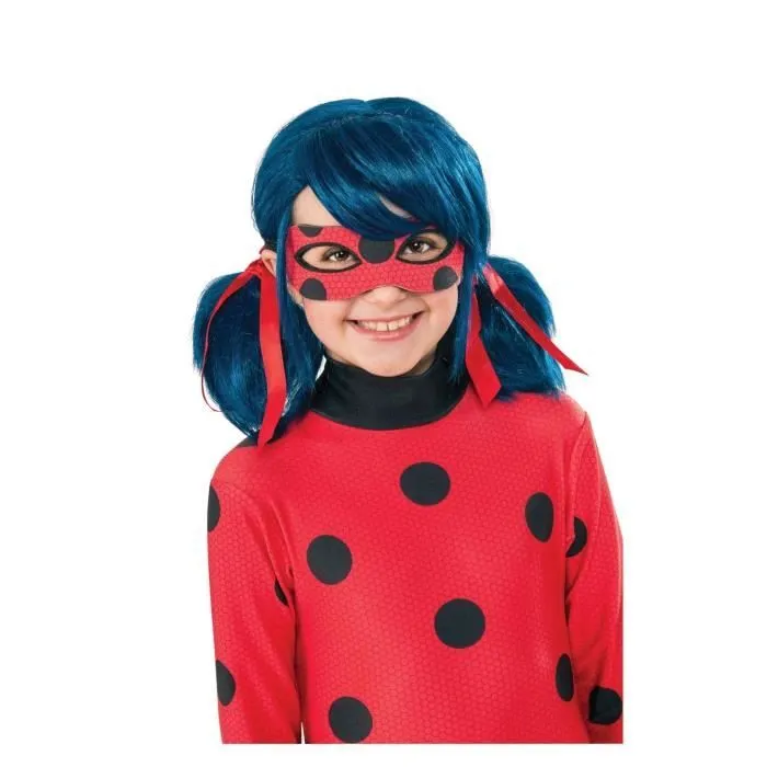 RUBIE'S PERRUQUE MIRACULOUS LADY BUG POUR ENFANT TAILLE UNIQUE 200553N-0