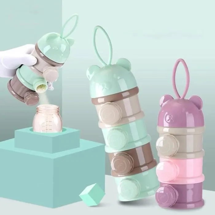 Doseur de lait en poudre portable 4 compartiments pour bébé - VGEBY-0