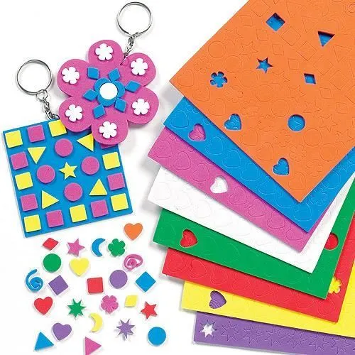 Autocollants en mousse pour enfants - BAKER ROSS - Lot de 1200 - Modèles et coloris assortis-0