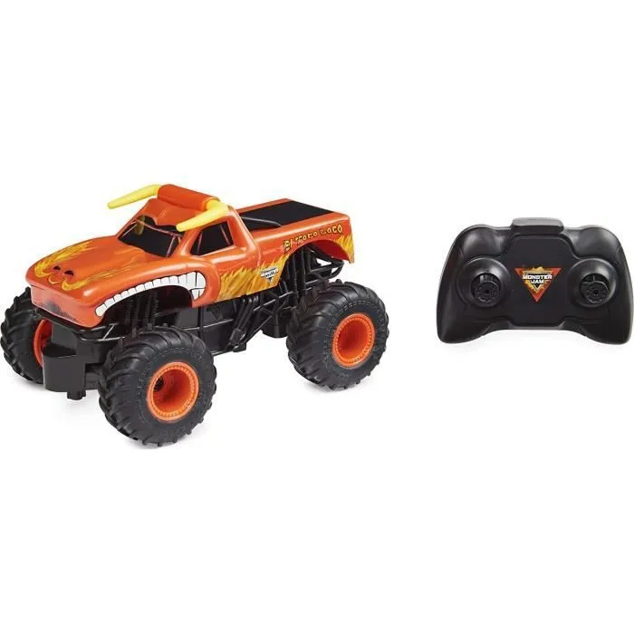 MONSTER JAM - EL TORO LOCO RC 1:24 - Monster Truc véhicule Radiocommandé Officiel 2,4 GHz - 6060517 - Jouet Enfant 4 Ans Et +-4