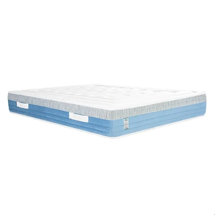 Matelas 140x190 cm, BestRoyal, 27cm, ressorts ensachés, mousse mémoire de forme, indépendance du couchage-1
