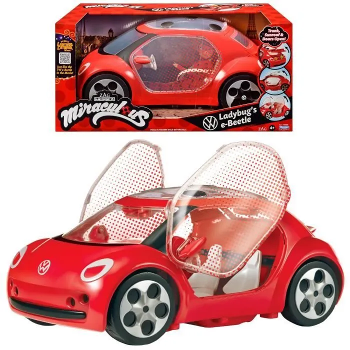 Voiture Miraculous Ladybug - Volkswagen e-Beetle de Ladybug - Bandai-0
