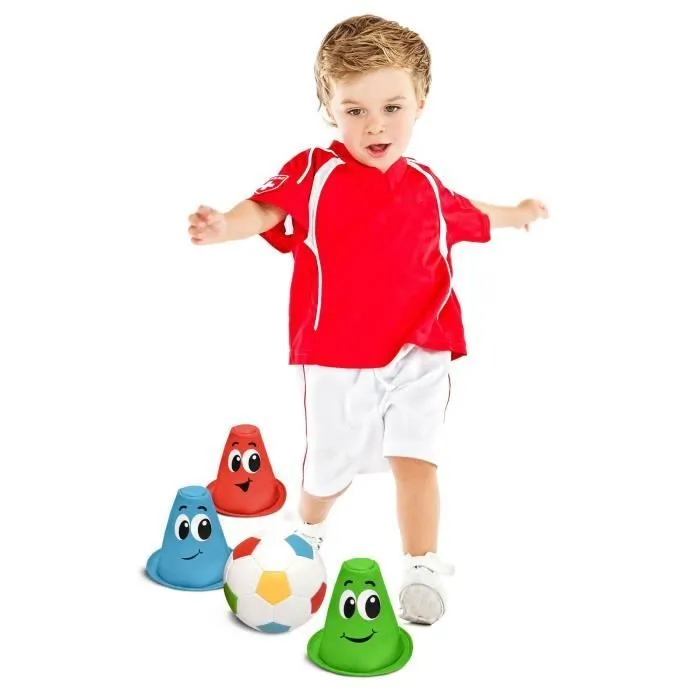 Set de Foot pré-scolaire - STAMP - Balle et 3 cônes - Mixte - A partir de 2 ans-2
