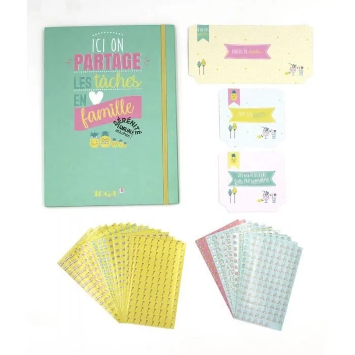 Semainier - Toga - Kit Semainier Familial - 52 pages - 2900 stickers - Couverture rigide-2