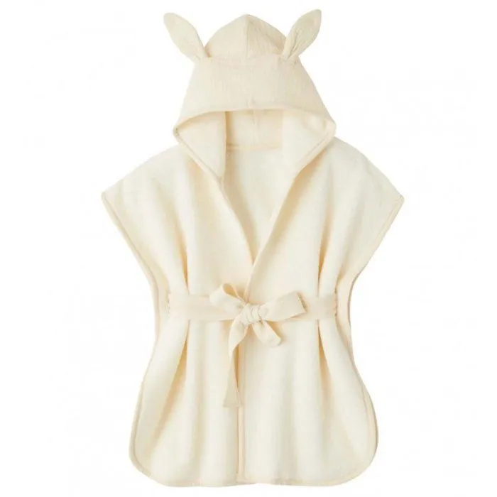 Peignoir bébé et enfant à capuche en bambou - BB & CO - Écru - Naissance - Mixte - 40% bambou - TU-0