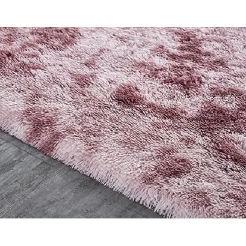 Tapis de salon - tapid - 160x230 cm - Rose foncé - Poils longs - Style moderne-2