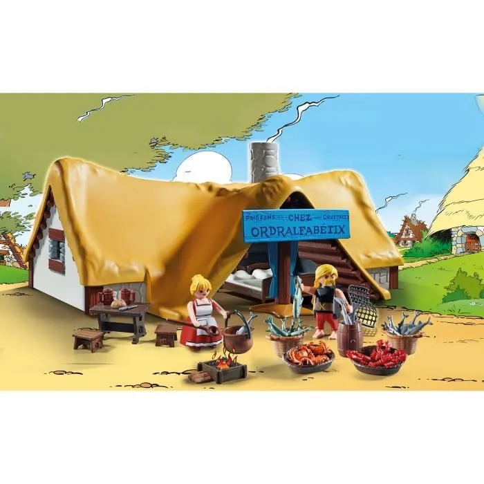 PLAYMOBIL 71266 Astérix Hutte d'Ordralfabetix, village d’Astérix, Jouet de collection, Dès 5 ans-1