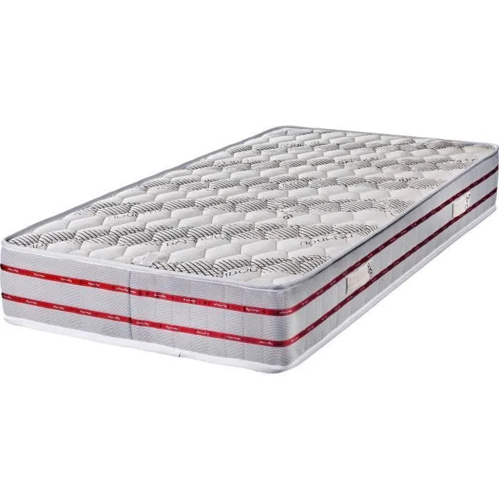 Matelas 120x190 x 21 cm - Ferme - Tissu Bambou - Aertech+ 35 Kg-m3 HR Dernière Génération - 5 Zones de Confort-0