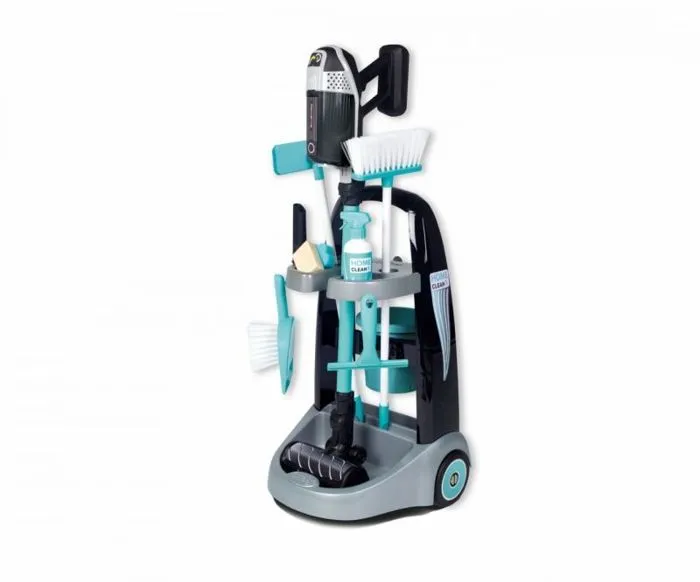 Remorque - chariot Smoby - 330319 - Rowenta Chariot de Nettoyage avec aspirateur-0