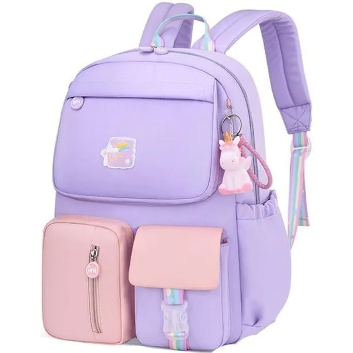 Cartable pour Filles Sac à Dos Enfant Scolaire Sac D'ecole Adolescentes Collège-0