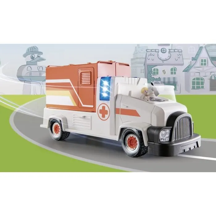 PLAYMOBIL - 70913 - DUCK ON CALL - Ambulance avec équipements médicaux et effets sonores et lumineux-5