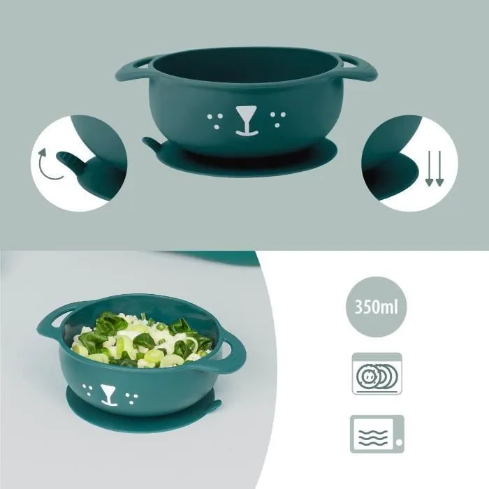 Babymoov Coffret repas 6-12 mois 3 pièces, FIRST'ISY Chien Bleu-4