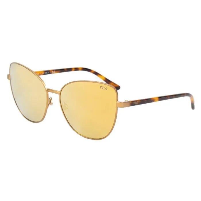 Lunettes de soleil - Polo Ralph Lauren - P312193247P61 - Métal doré - Protection UV 3 - Style chic-0