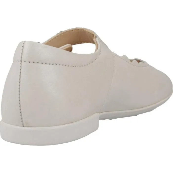 Ballerines Geox J4555C 00044 C1000 Blanc Fille - Cuir - Enfant-2