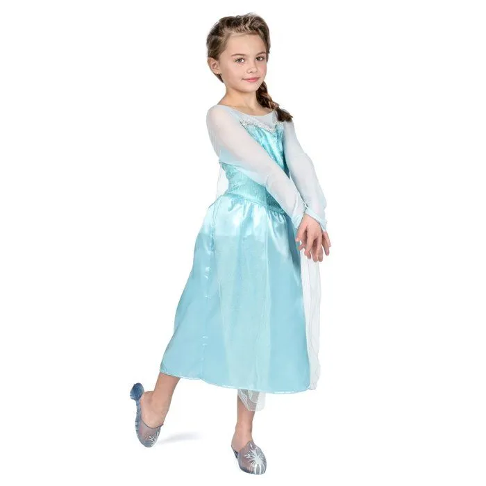 Déguisement classique Elsa la reine des neiges fille-4