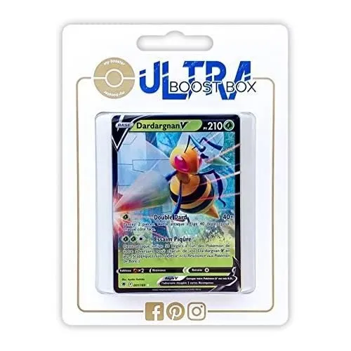 Coffret de 10 cartes Pokemon neuves - DARDARGNAN V 1-189 - ULTRABOOST X EPEE ET BOUCLIER 10 ASTRES RADIEUX-0