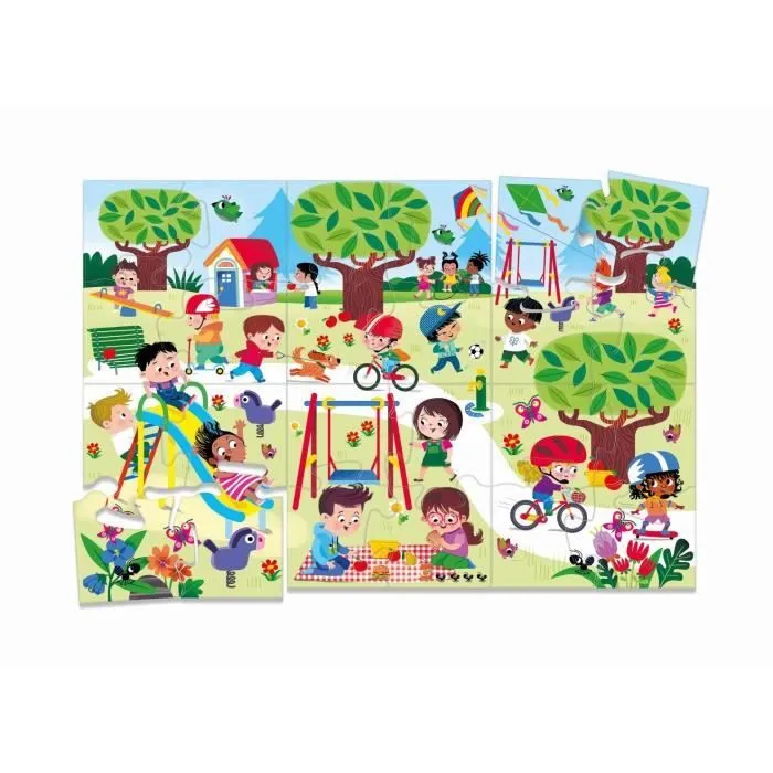 Clementoni - Coffret de 8 jeux en 1 - Jeux éducatifs formes, couleurs, nombres, quantités - Dés 3 ans-4