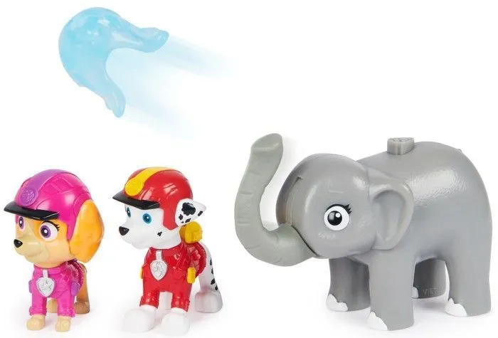 Pat'Patrouille Jungle Pups set Skye Marshall figurines+ accessoires-1