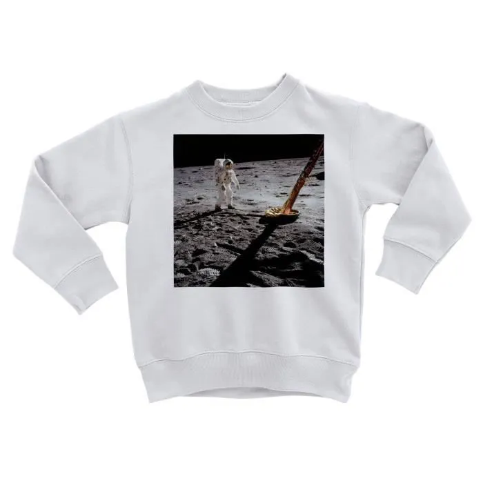 Sweatshirt Enfant Neil Armstrong Premier Pas Sur La Lune Astronaute Photo-0