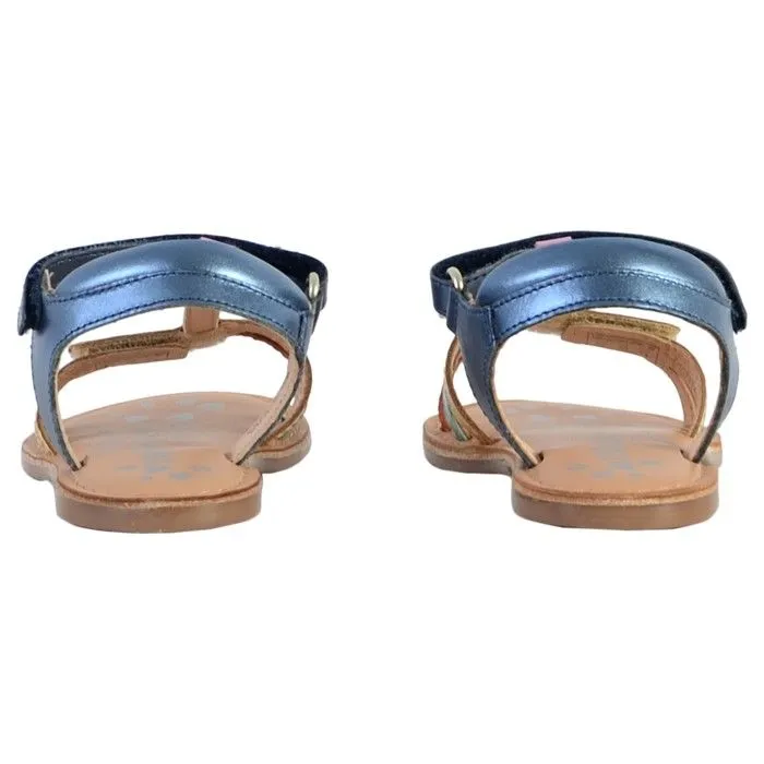 Sandales - KICKERS - Diamanto - Cuir - Bleu - Enfant Fille-3
