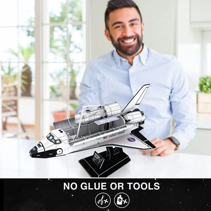 Puzzle 3D Space Shuttle Discovery, Puzzle 3D Enfant Maquettes Et Modélisme Adulte, Cadeau Garcon 8 Ans Maquette A Construire Adulte-5