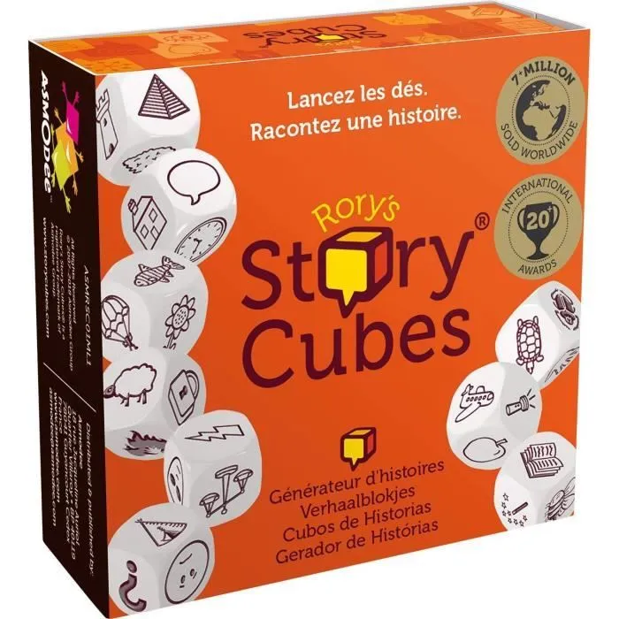Jeu de société STORY CUBES Original - ASMODEE - Dés pour inventer des histoires-0