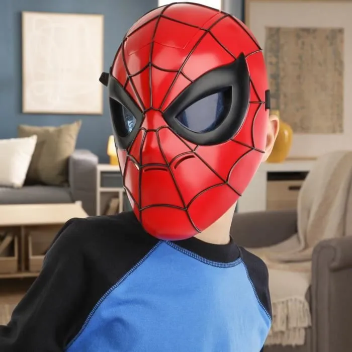 Masque lumineux Spider-Man, jouet de déguisement lumineux, jouets de super-héros dès 5 ans, Marvel-5