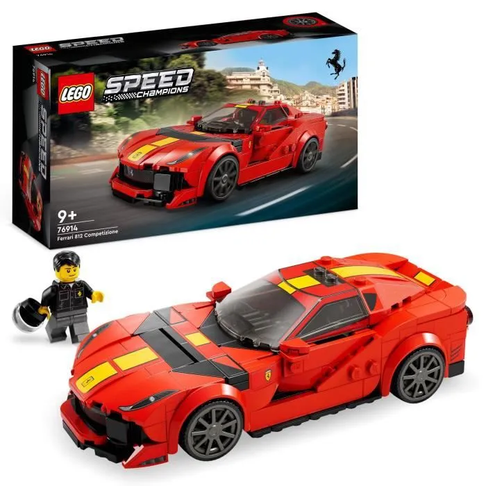 LEGO® Speed Champions 76914 Ferrari 812 Competizione, Kit de Maquette de Voiture de Sport