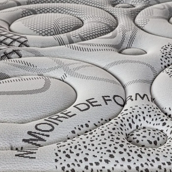 Matelas 140x200 cm, BestPoket, 26cm, ressorts ensachés, mousse mémoire de forme, indépendance du couchage, face été/hiver-1