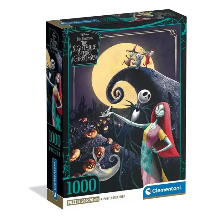 Puzzle Compact 1000 pièces : L'étrange Noël de Mr Jack-2